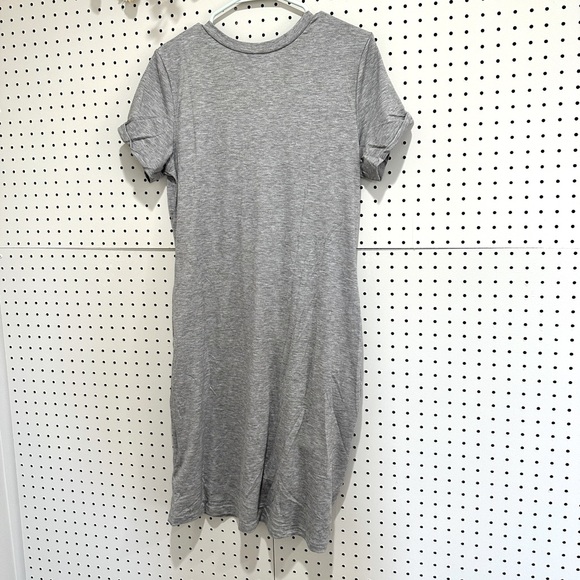 aceshin Dresses Gray Tshirt Dress Xxl Mini Short Sleeve Soft Jersey